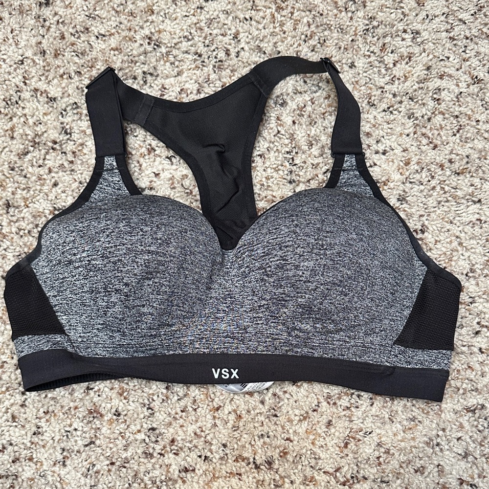 Victoria’s Secret VSX Black and Gray Sports Bra